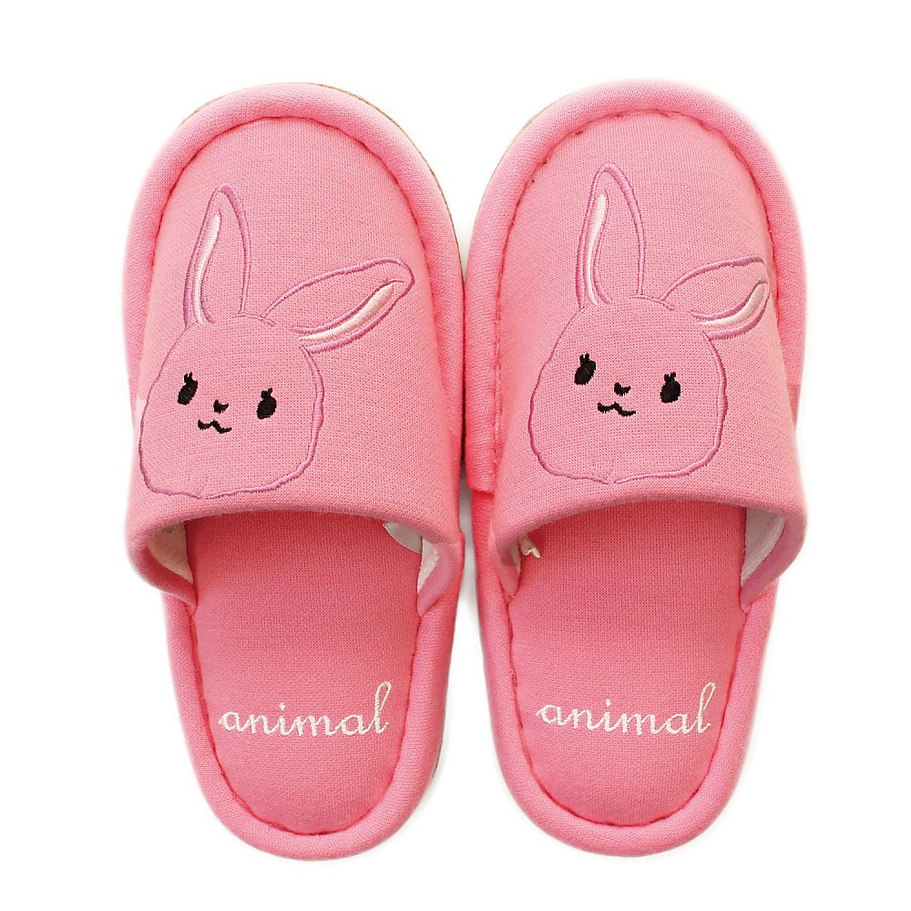 子供用スリッパ（アニマル）ピンク画像