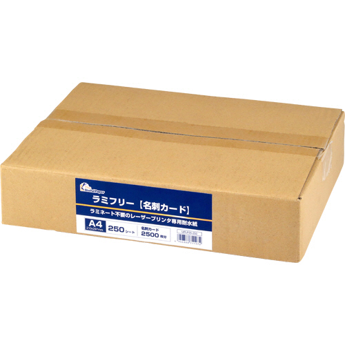 ﾗﾐﾌﾘｰ 名刺ｶｰﾄﾞ A4 10面 1箱(250枚)画像
