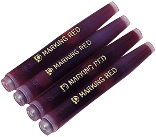 ソフトペン用スペアーインク　赤　４本