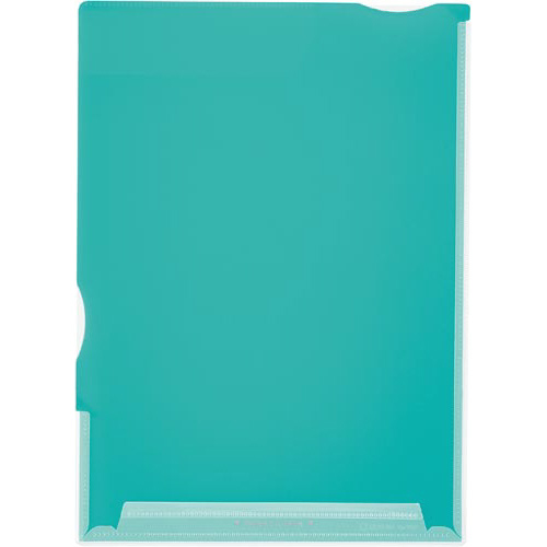 スーパーハードホルダー（透明・マチ付）緑画像