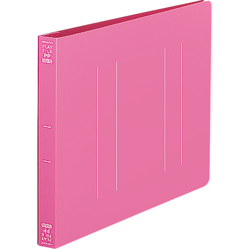 A5ﾌﾗｯﾄﾌｧｲﾙ(PP) ﾖｺ 2穴 150枚収容 背幅18mm ﾋﾟﾝｸ 1冊画像