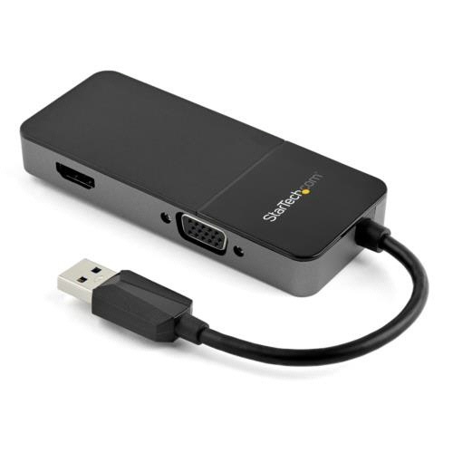 USB3.0接続　HDMI/VGA変換アダプタ　USB　Type-A(オス)-HDMI/RGB(メス)　1個