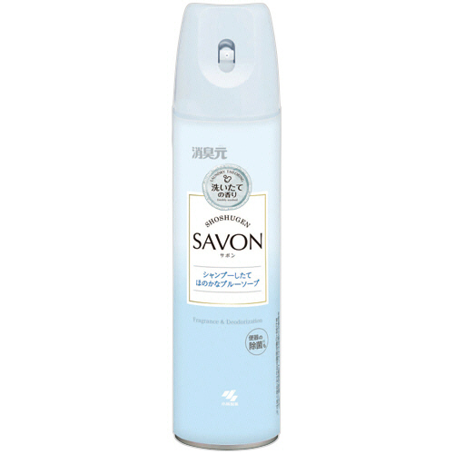 消臭元ｽﾌﾟﾚｰ SAVON ｼｬﾝﾌﾟｰしたてほのかなﾌﾞﾙｰｿｰﾌﾟ 280mL 1本画像