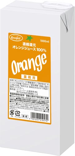 濃縮還元オレンジジュース１００％　１Ｌ　６本画像