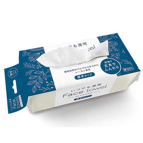 いつでも清潔ﾌｪｲｽﾀｵﾙ 厚手ﾀｲﾌﾟ 80枚 1ﾊﾟｯｸ画像