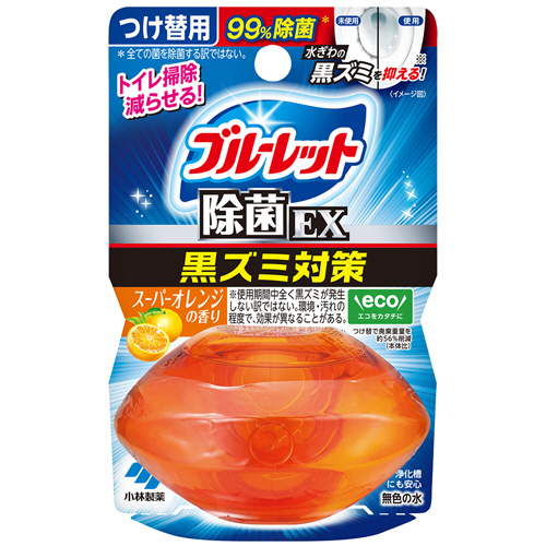 液体ﾌﾞﾙｰﾚｯﾄおくだけ 除菌EX ｽｰﾊﾟｰｵﾚﾝｼﾞの香り つけ替用 67ml 1個画像