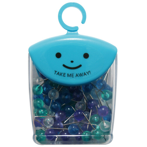 ﾂﾚﾃｯﾃ ﾏｯﾌﾟﾋﾟﾝ Φ6×針長10mm Cﾏﾘﾝｶﾗｰ4色ｱｿｰﾄ 1ｾｯﾄ(350本:70本×5ｹｰｽ)画像