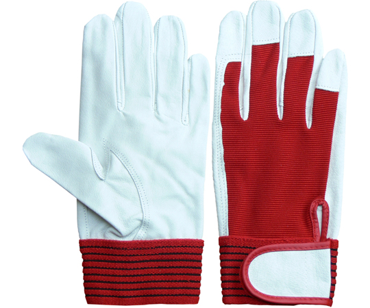 バンディット　豚クレスト　背抜きマジック　ホワイト×レッド　2双組　Mサイズ画像