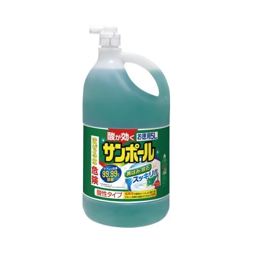 サンポールＶ５Ｌ×２　トイレ用洗剤　酸性タイプ画像