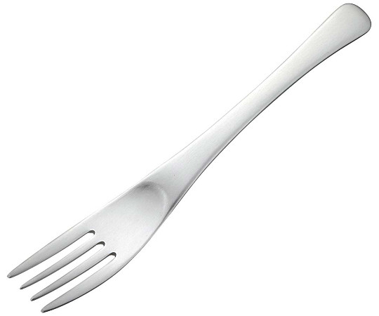 アルミ　デザートフォーク　アルマイト　シルバー加工（1個箱）画像