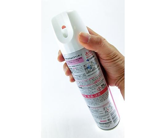消臭元スプレー やすらぎそよぐラベンダー280mL ラベンダーの香りをイメージさせるデザインのスプレー容器が正面から見える状態