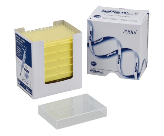 200μL 目盛付クリアチップ エコパック 滅菌 1箱（96本×50箱入）画像