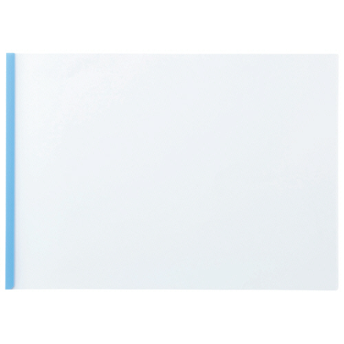 再生ﾚｰﾙﾎﾙﾀﾞｰ A3ﾖｺ 10枚収容 青 1ﾊﾟｯｸ(10冊)画像