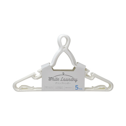 ＷＨＩＴＥ　ＬＡＵＮＤＲＹ　グリップハンガー５本組画像