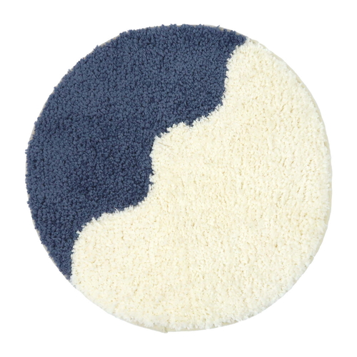 キャンパスタフトチェアパッドウェーブBL ブルー