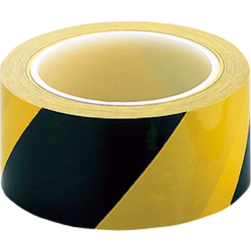 ｱｽﾞﾋﾟｭｱﾗｲﾝﾃｰﾌﾟN黄/黒50mm幅 1袋(5巻)画像