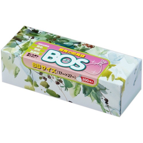 驚異の防臭袋　BOS　箱型　SSサイズ　白　1箱(200枚)画像