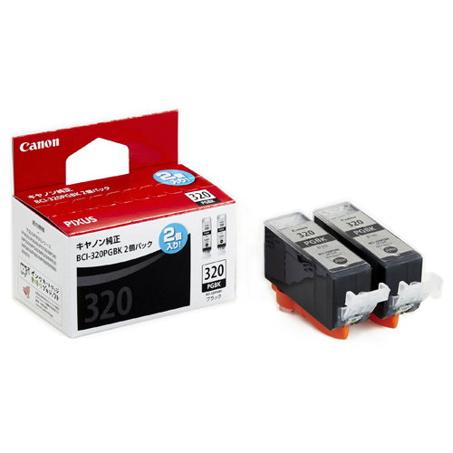 ｲﾝｸﾀﾝｸ BCI-320PGBK2P ﾌﾞﾗｯｸ 3333B004 1箱(2個)画像