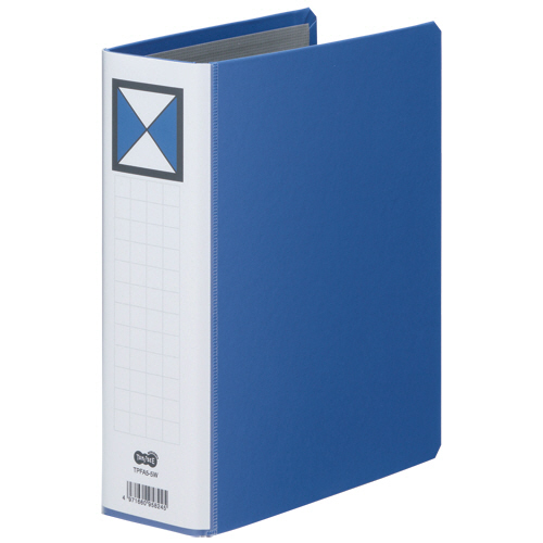両開きﾊﾟｲﾌﾟ式ﾌｧｲﾙ A5ﾀﾃ 500枚収容 50mmとじ 背幅66mm 青 1ｾｯﾄ(30冊)画像