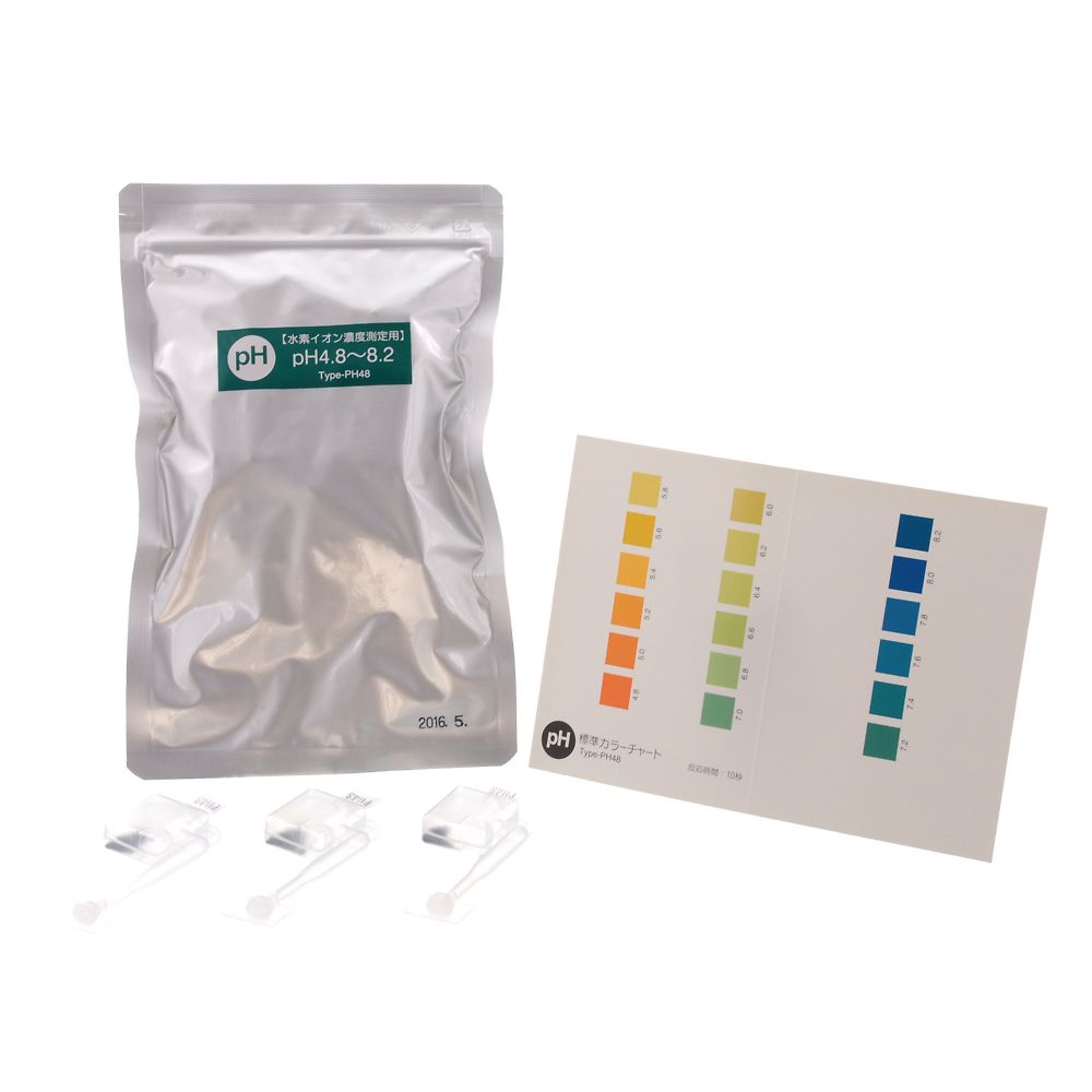 簡易水質検査キット（シンプルパック（R）） pH4.8～8.2 1箱（48個入）画像