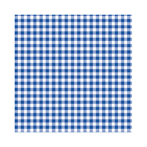 包装紙　レトロギンガム青　半才判　５０枚