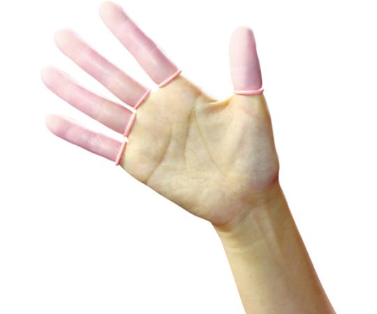 制電指サック（ピンク） LL （500個入）画像