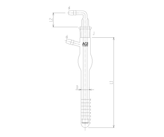 小型バブラー吸収管(フィルター付)画像