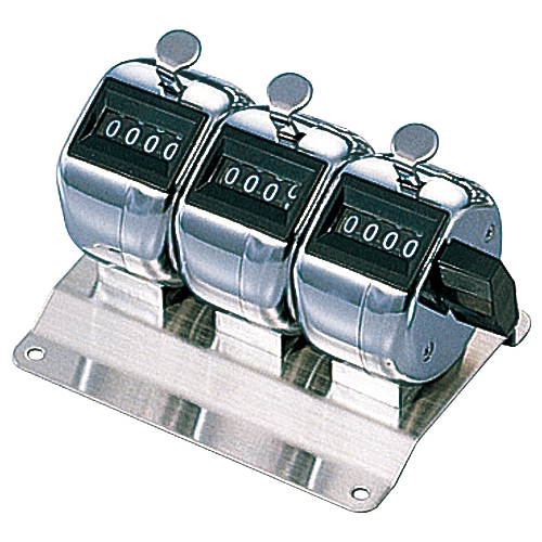 数取器 4桁3連 1個画像