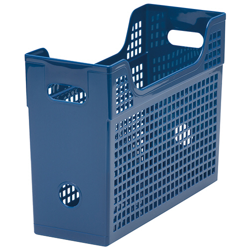 ﾒｯｼｭﾎﾞｯｸｽ A4ﾖｺ 背幅123mm 青 1個画像