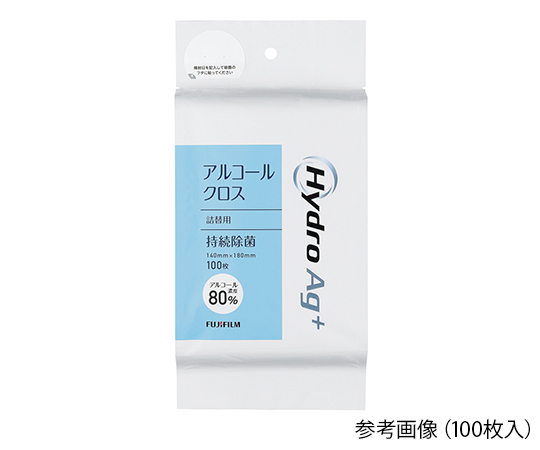 Hydro　Ag+　アルコールクロス（高濃度タイプ）　詰替用クロス　100枚入画像