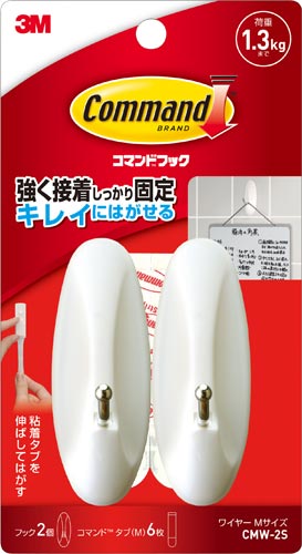 コマンドフック　ワイヤーフックＭ２個タブＭ６枚入画像