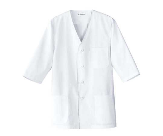 男性用衿無し七分袖（調理服）AA321-8　LL画像