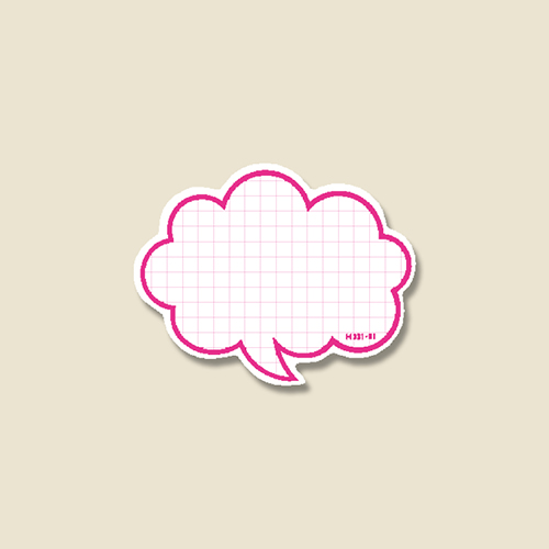 HEIKO 抜型カード フキダシ SS P 50枚画像