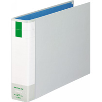 ﾊﾟｲﾌﾟ式ﾌｧｲﾙ(環境)両開き B4ﾖｺ 500枚収容 50mmとじ 背幅71mm ﾗｲﾄｸﾞﾚｰ 1冊画像