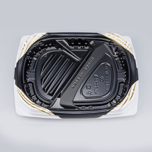 シーピー化成 弁当容器 CBFNビルト8S-1 ソアBW 本体画像