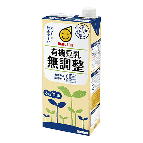 有機豆乳 無調整 1L 紙ﾊﾟｯｸ 1ｹｰｽ(6本)画像