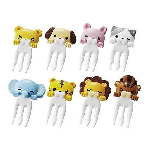 ピック お弁当 フォークピック カプッとアニマル 8本入り画像