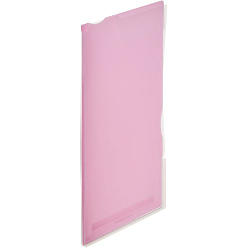 スーパーハードホルダー（透明・マチ付）赤　５冊画像