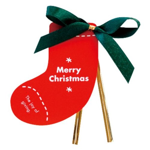 クリスマスオーナメント ワイヤータイ/ソックス-2(10個) ヘッズ画像
