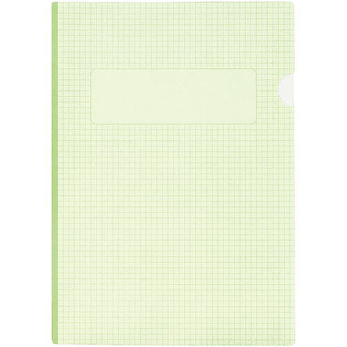 紙製ﾒﾓﾎﾙﾀﾞｰ A4 ｸﾞﾘｰﾝ 1ﾊﾟｯｸ(50冊)画像