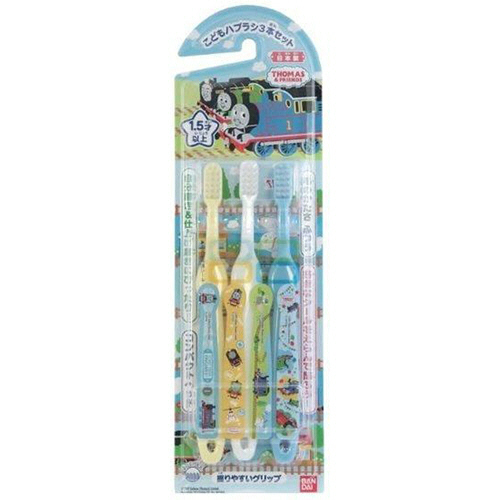 こどもﾊﾌﾞﾗｼｾｯﾄ きかんしゃﾄｰﾏｽ ふつう 1ﾊﾟｯｸ(3本)画像