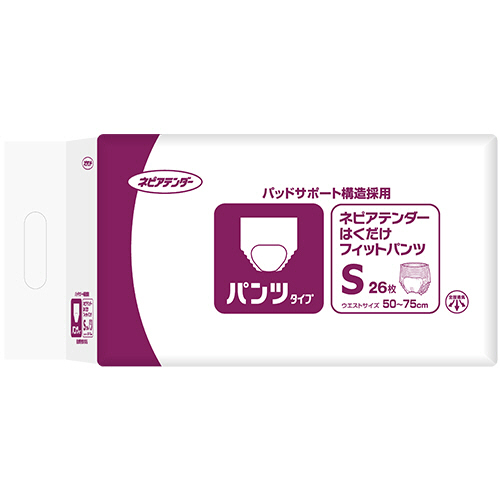 ﾈﾋﾟｱﾃﾝﾀﾞｰ はくだけﾌｨｯﾄﾊﾟﾝﾂ S 1ｾｯﾄ(104枚:26枚×4ﾊﾟｯｸ)画像