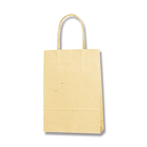 手提げ紙袋（ナチュラル・口折PP紐・幅180×マチ70×高さ250mm）画像