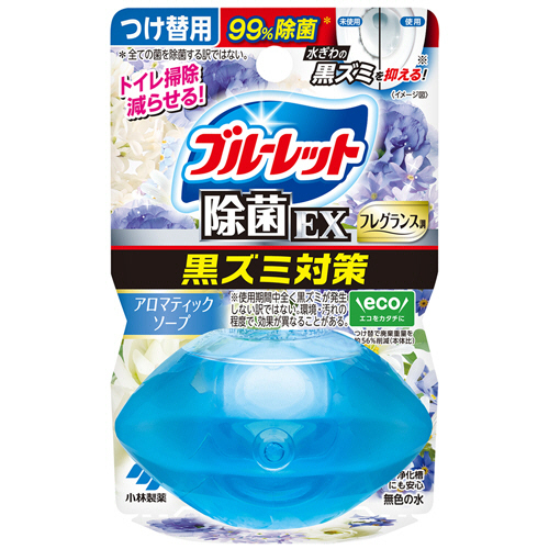 液体ﾌﾞﾙｰﾚｯﾄおくだけ 除菌EX ﾌﾚｸﾞﾗﾝｽ ｱﾛﾏﾃｨｯｸｿｰﾌﾟ つけ替用 67ml 1個画像