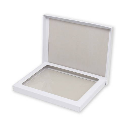 シーツ用白無地箱 （身蓋・光沢・裏ネズ・フィルム中枠付き）画像