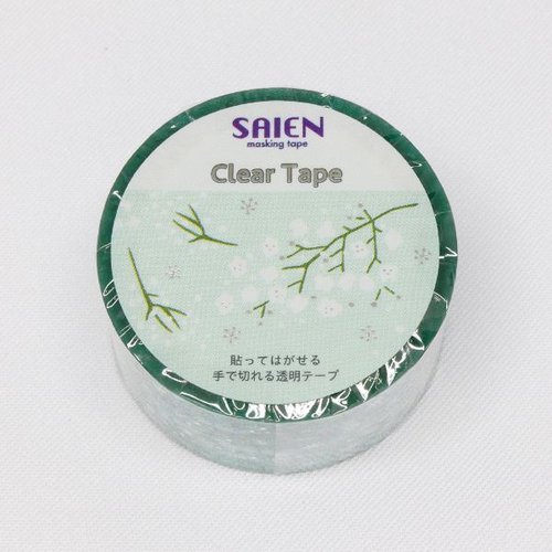 ラッピング用品 マスキングテープ SAIEN かすみ草 20mm×3m カミイソ産商 [ケース販売]画像
