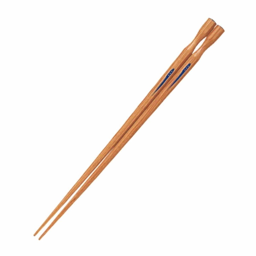 八角箸 惠木彫 23cm 青画像