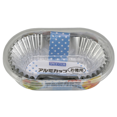アルミカップ　小判型　66枚入り画像