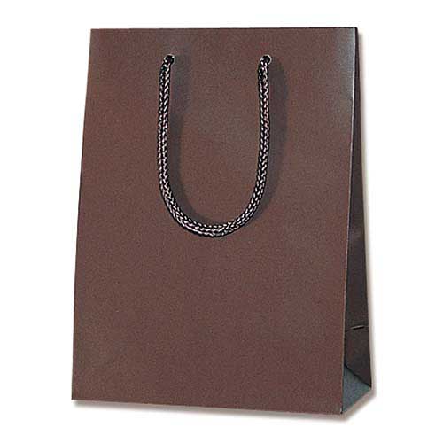 手提げ紙袋（ブラウン マット・ポリエステル紐・幅170×マチ85×高さ230mm）画像