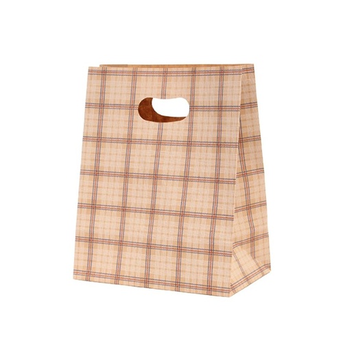 パックタケヤマ 紙手提袋 イーグリップM トリコロールチェック画像